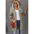 women's loose long-sleeved mid-length coat