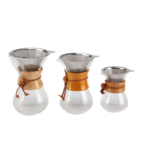 High Quality Stainless Steel Borisilicate Glass Coffee Maker