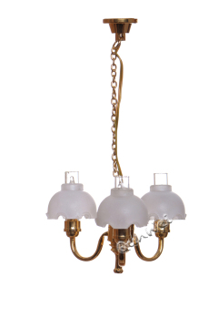 Dollhouse miniature hanging lighting in vintage style