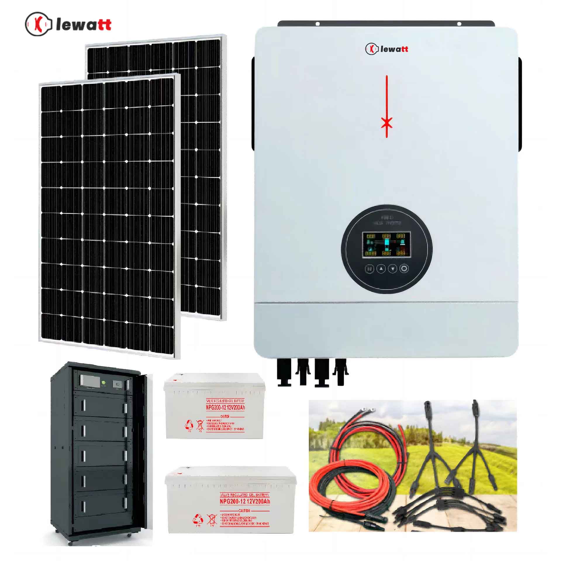 30kW PV Battery Storage System for Power Supply