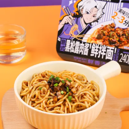 Dry Pasta with Black Truffle Bolognese