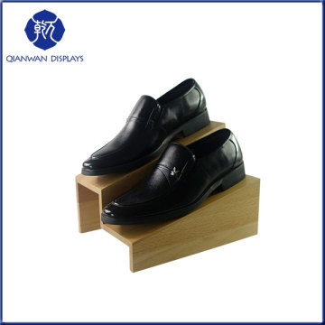 Wooden custom shoes display rack for fashion store