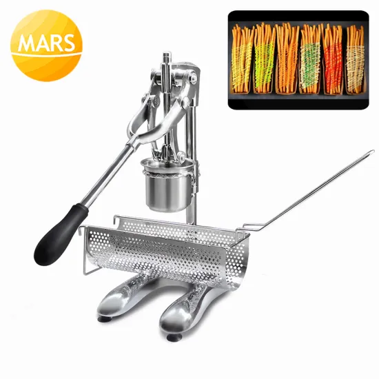 Mashed Long Potatoes Fried Chip Extruders 30CM Super Long French Fries Maker Machine Manual Potato Chips Making Machine