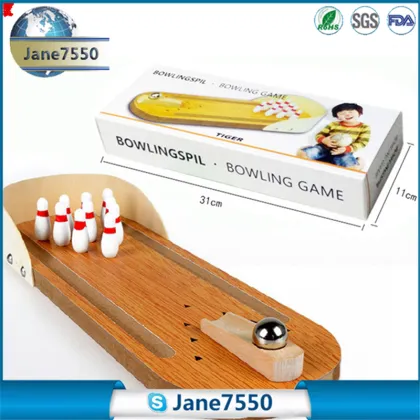 Wooden mini bowling/parent-child/interactive game
