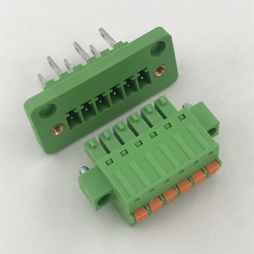 through wall plug-in type panel mounted terminal block