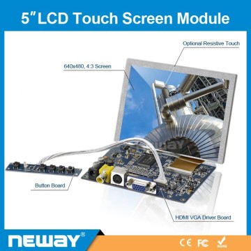 5 Inch Industrial LCD Monitor SKD touchscreen module