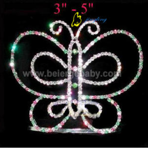 Rhinestone butterfly crown CR-291