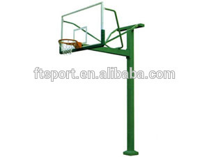 Outdoor Fixed Height Basketball Pole(glass backboard--3.05m)