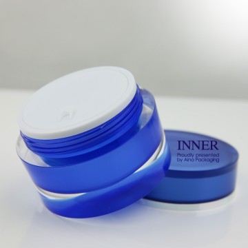 50g new style acrylic cream jar blue