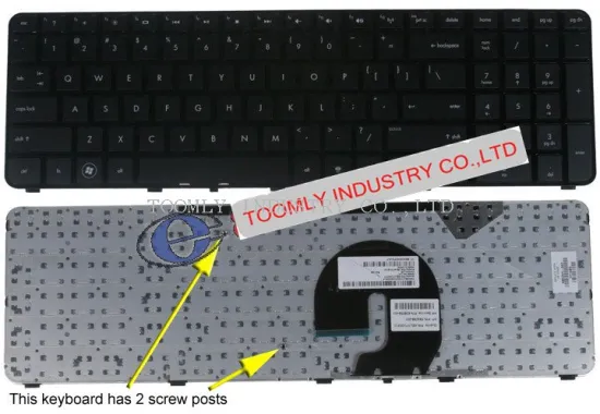 Laptop Keyboard Hp Pavilion Dv7,dv7-4000, Dv7t-4000, Black With Black Frame 605344-001