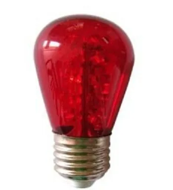 red color led lighting bulb S14 holida lamp