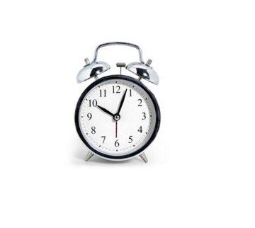 Metal Modern Design Jumbo Twin Bell Alarm Clock