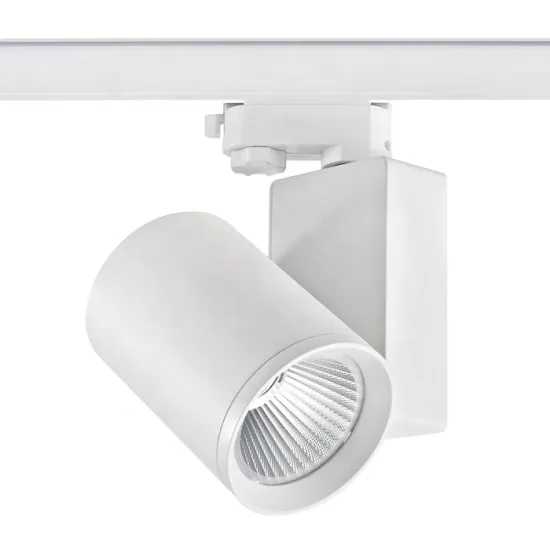 RONSE Wholesale Price Two Wire White Cylinder Integrated Aluminum Track Light System For Cloth Retail Store