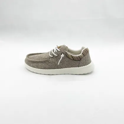 Custom Logo Comfortable Canvas Loafers for Men