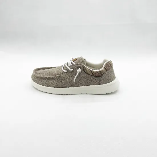 Custom Logo Comfortable Canvas Loafers for Men