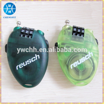 Skateboard cable flexible combination lock ski steel cable locks