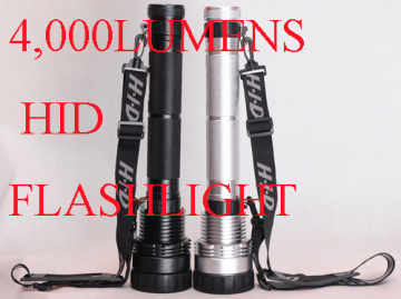 4, 000 Lumens HID Flashlight