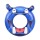 customized color Amazon Lion Hippo swim ring