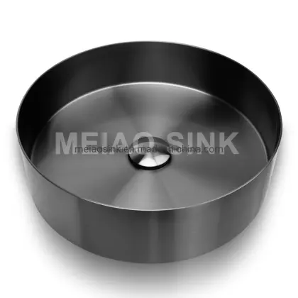 Handmade Black Round Bathroom Wash Basin