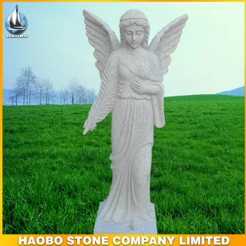 Granite Cemetery Angel Statue hand carved