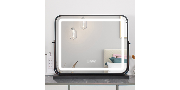 quadratischer Schminktischspiegel square dressing table mirror