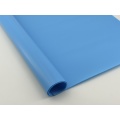 Película de PVC azul flexible e ignífuga