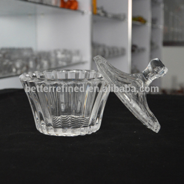 Cubist glass candy bowl/glass candy jar