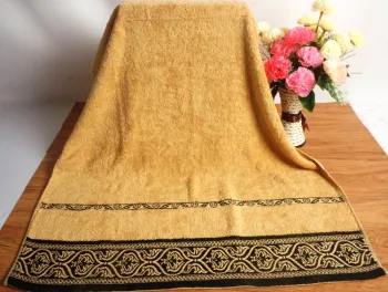 100 Cotton Pool Towels Jacquard Trim Designer Towels