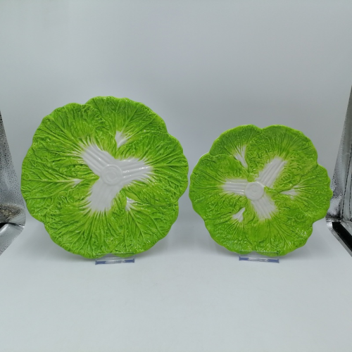 Большой набор тарелок с зеленой капустой (26 см)