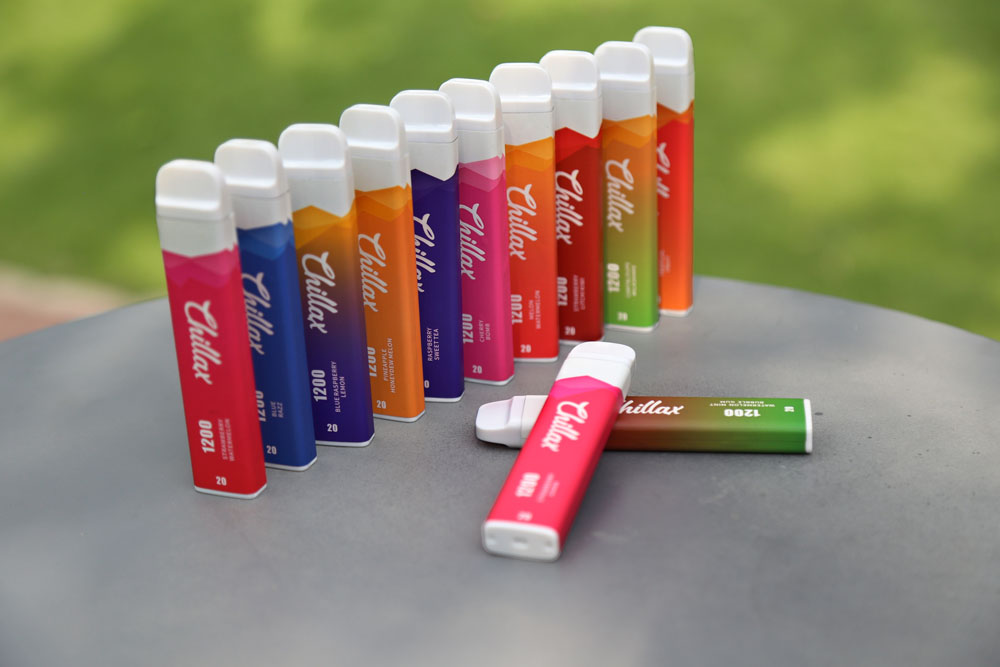 Chillax 1200 Vape Zkittlez Vape Flashing за еднократна употреба