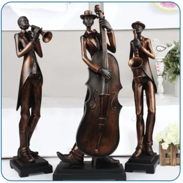Outdoor Bronze Music Statue For Sale