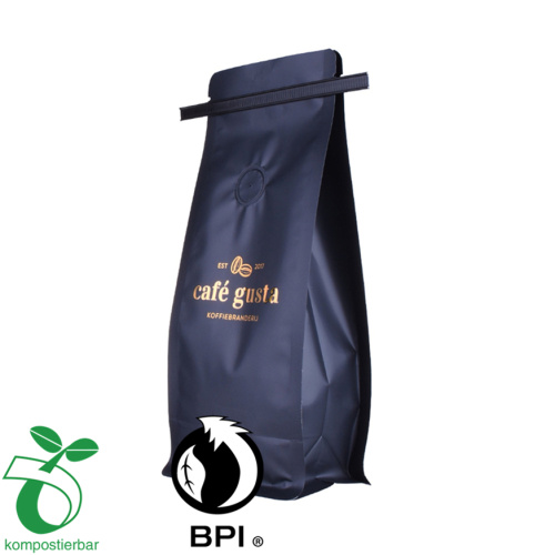 Tin Tie Side Gusset Flat Bottom Drop Coffee Bean Packaging Bag