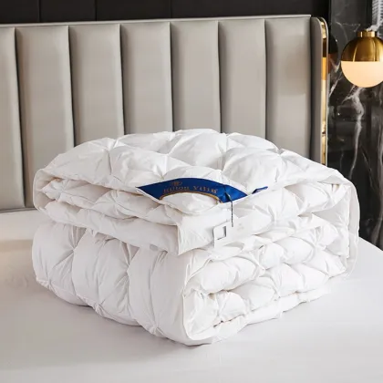 High Quality White Goose Down Duvet for All-Season Warmth