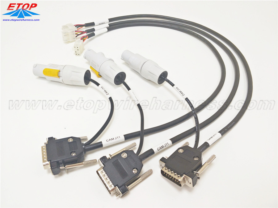 Arnés de cablejat certificat a ul amb connectors de cable NAC3FCB