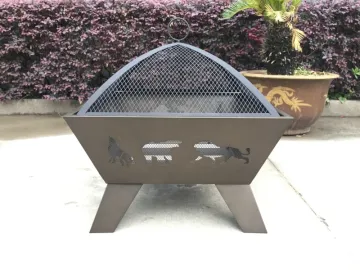 New Deisgn 2 in 1 Outdoor Firepit Customized Camping Stove BBQ Brazier Metal Fire Pit