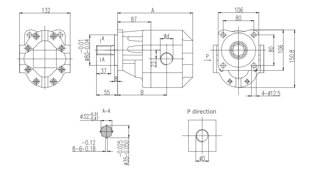 3CPF** Dimensions