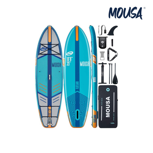 Su Sporları için Mavi Stand-Up Paddleboard