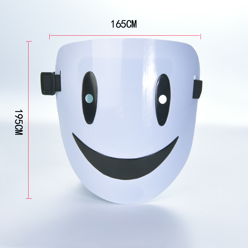 White Full Face Smile Cosplay Mask