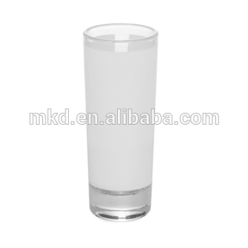 MEIKEDA 2.5OZ white blank sublimation coated glass cups