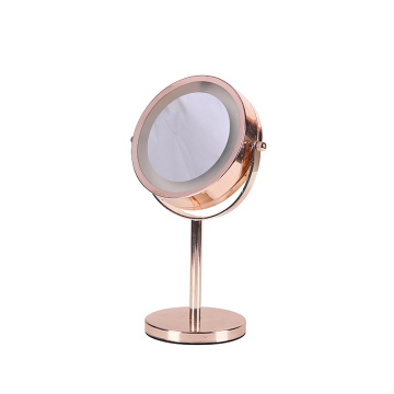 Specchio di trucco a LED rotabile da 6 pollici 1x/5x in ingradamento
