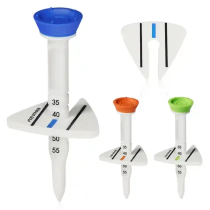 Adjustable Height Tees - Melelinks Golf Accessories 35-55mm Golf Tees
