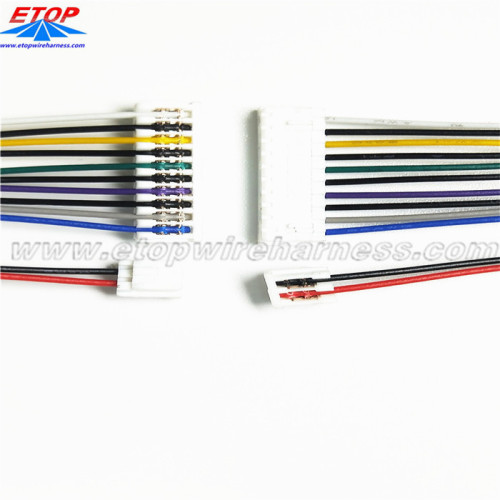 Conjunto de cabo plano de fita de 12 pinos com conector ROHS IDC