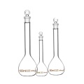 Borosilicate glass clear volumetric flask with stopper 100ml