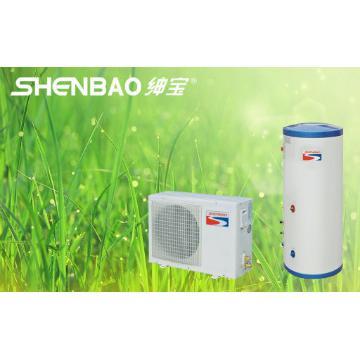 split air source heat pump  with water tank