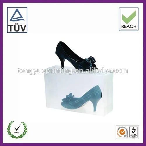 Recycled plastic baby shoe gift packaging boxes