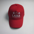 Red Flat Embroidery Sports Cap