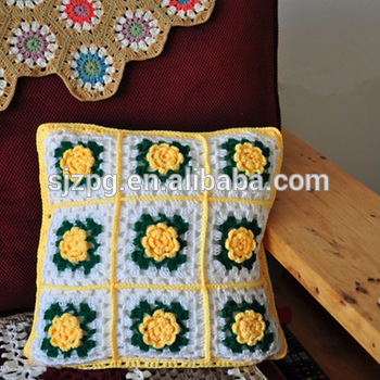 hand crochet cushion cover