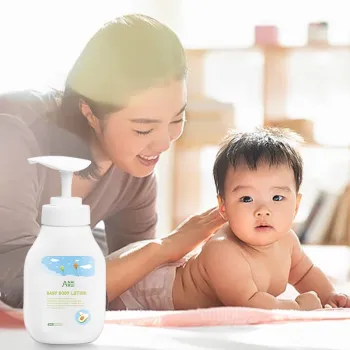 Natural Organic Baby Cream & Body Lotion: Custom Private Label Soothing Moisturising Refreshing Skin Care