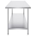 stainless steel work table for hotels