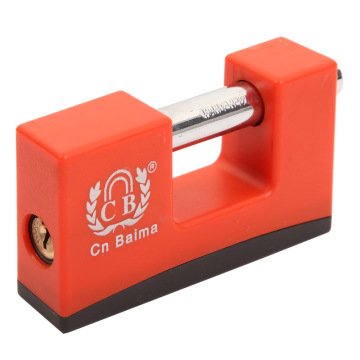 Plastic Coated Rectangle Iron Padlock